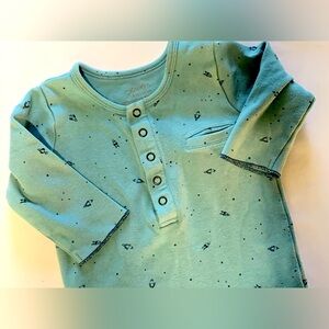 Pehr Henley Romper – 100% Organic Cotton – Size 6-12 Months